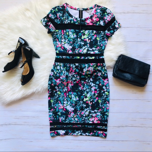 Belle & Sky Dresses & Skirts - Belle & Sky Scuba Floral Dress Small